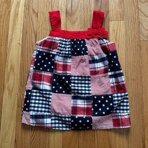 Gymboree Red White and Blue Cotton Sleeveless Top size 6